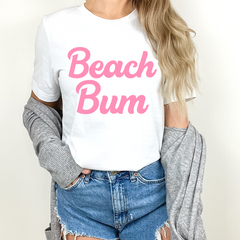 Beach Bum in Pink Wording  * Made to Order*