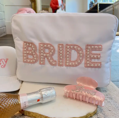 Bride Xl - White with Pink Pearls