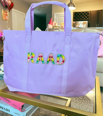 Lilac Nylon Tote