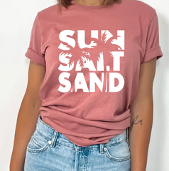 Sun Salt Sand in White Wording * Made to Order*