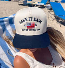 Take it Easy Vintage Trucker Hat